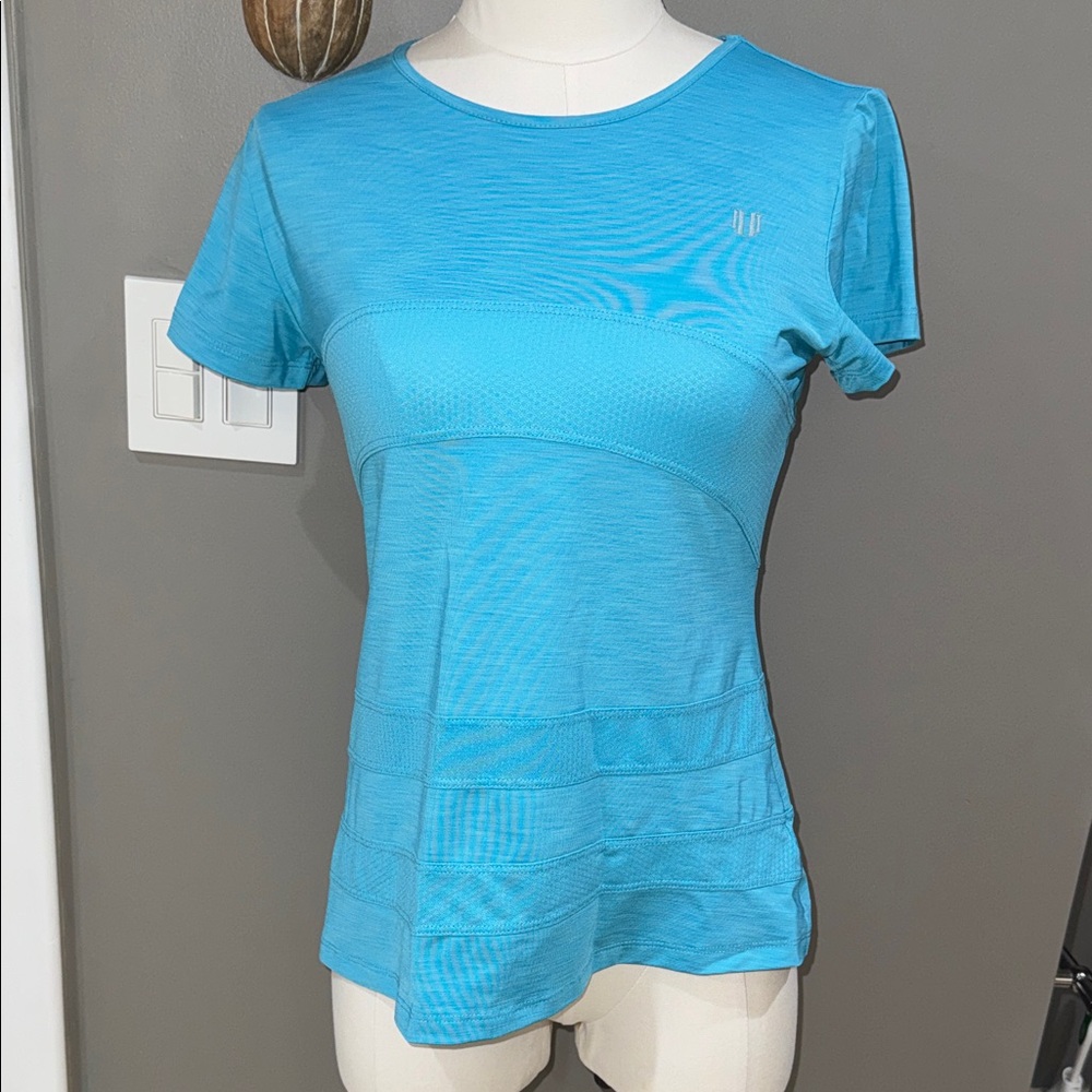 Women's Turquoise Blue Athletic Top